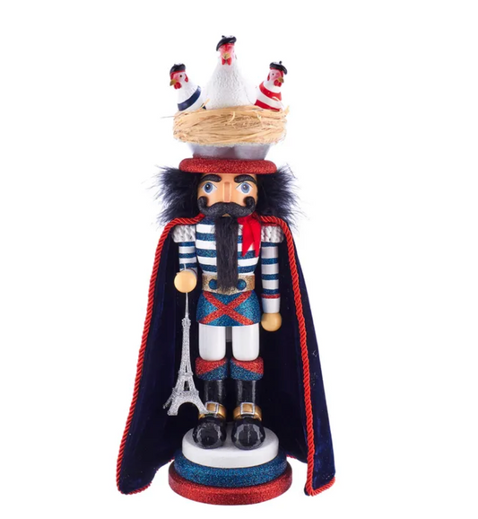 Three French Hens Nutcracker