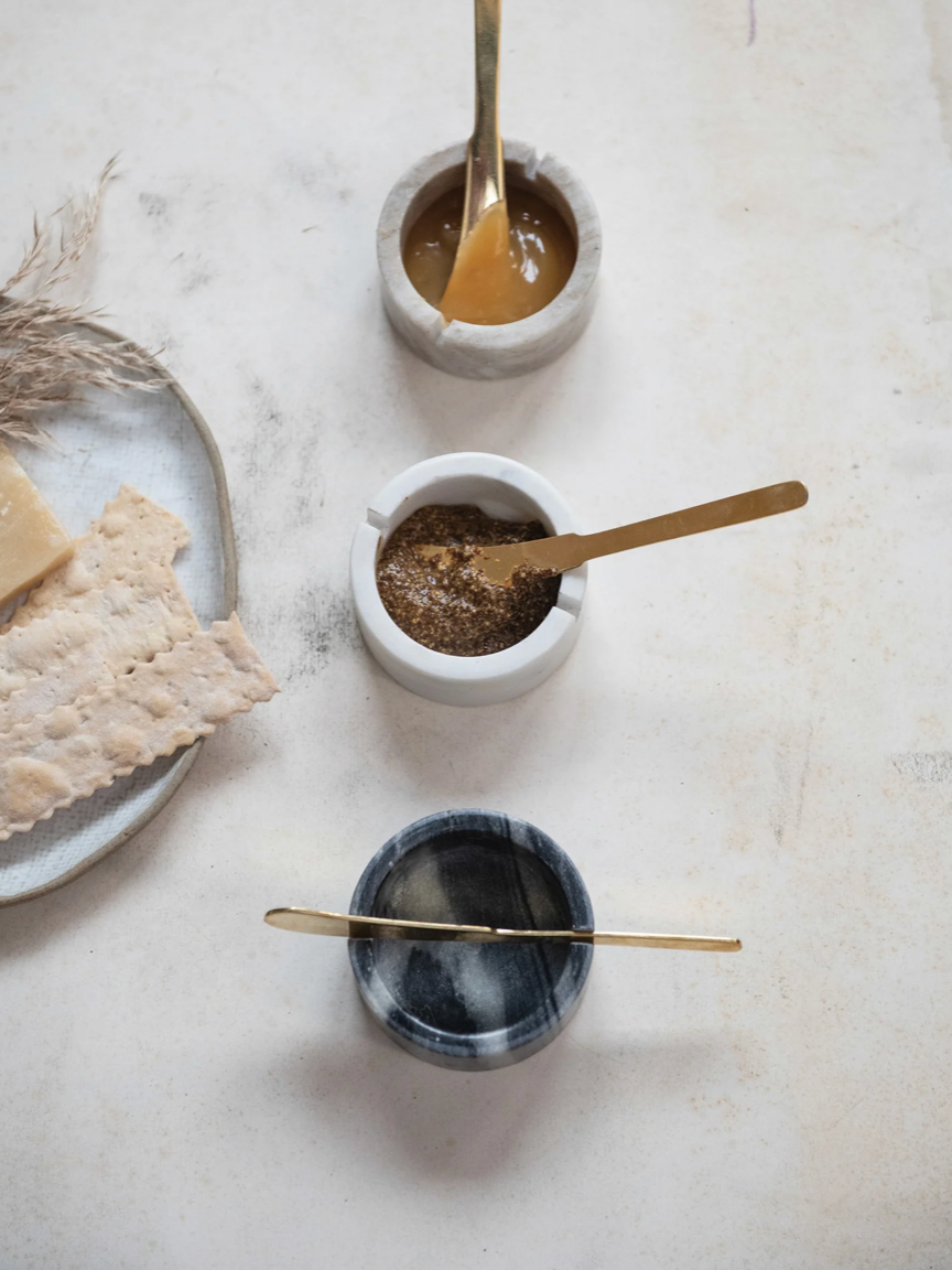 Marble Dish w/ Knife