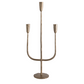 Hand Forged Metal Candelabra with Antique Finish