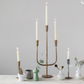 Hand Forged Metal Candelabra with Antique Finish