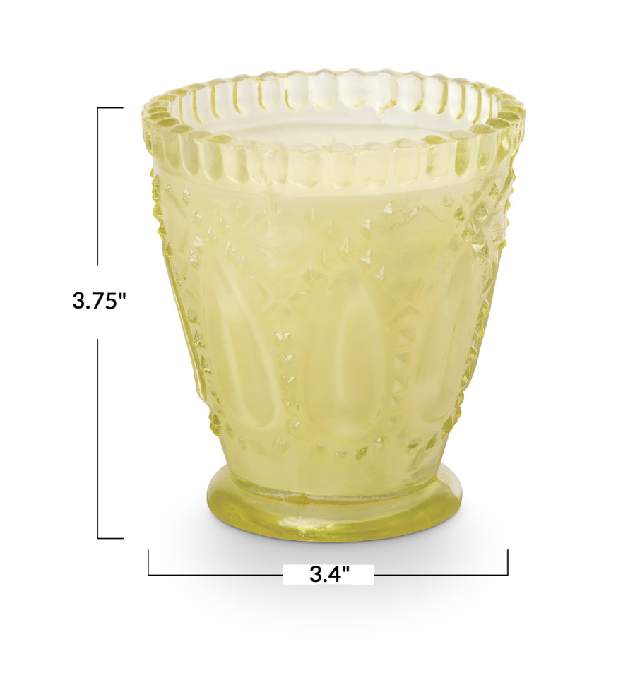 Citrus Grove Tried & True Pressed Glass Candle