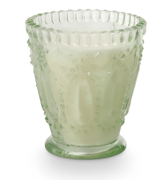 Eucalyptus & Sage Pressed Glass Candle