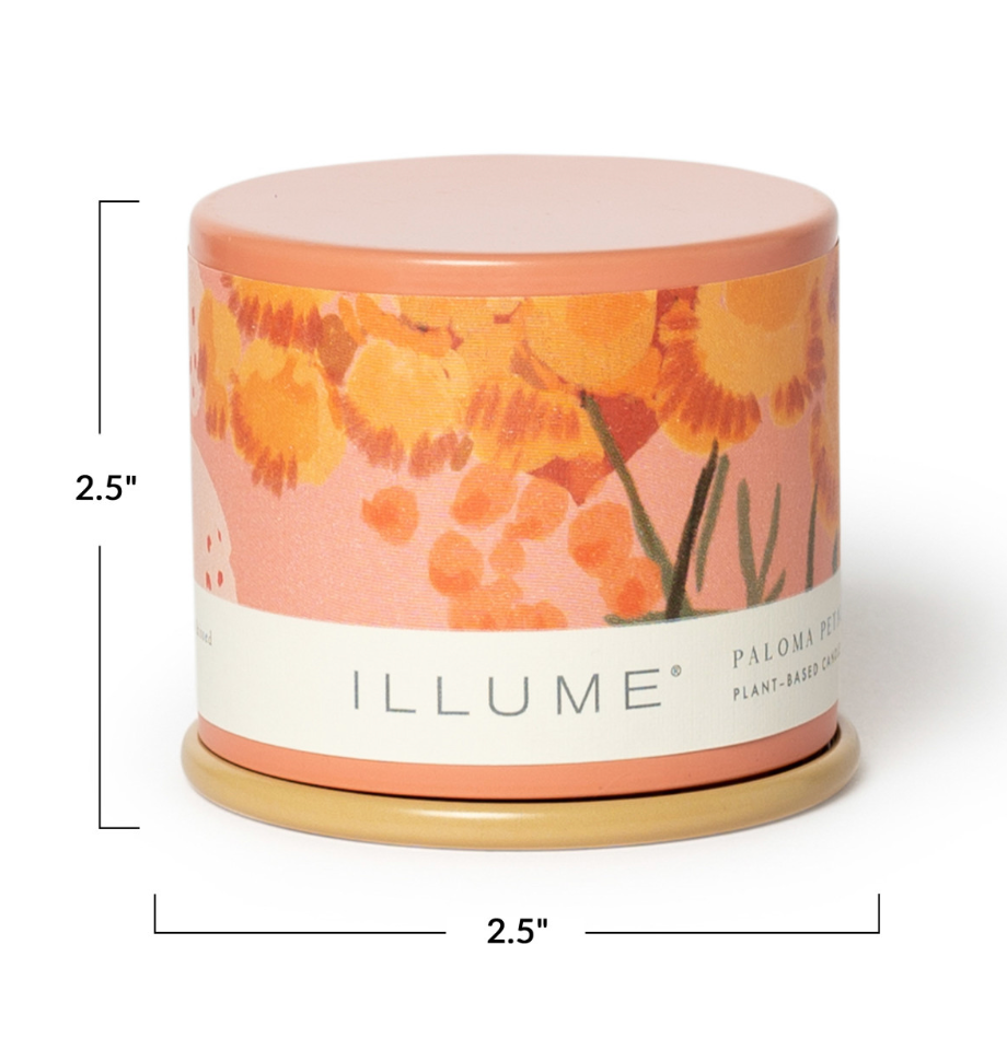 Paloma Petal Tin Candle