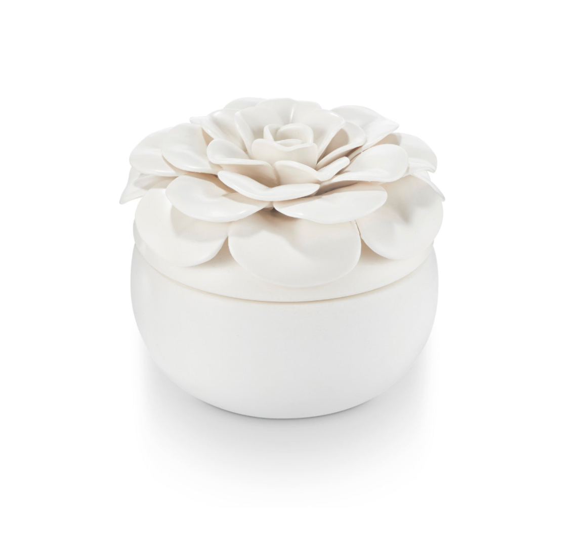 Ceramic Flower Candle