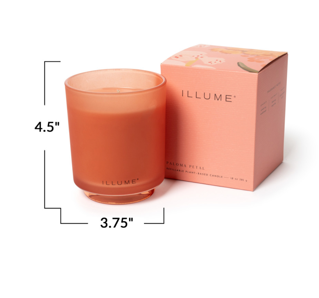 Paloma Petal Refillable Boxed Glass Candle