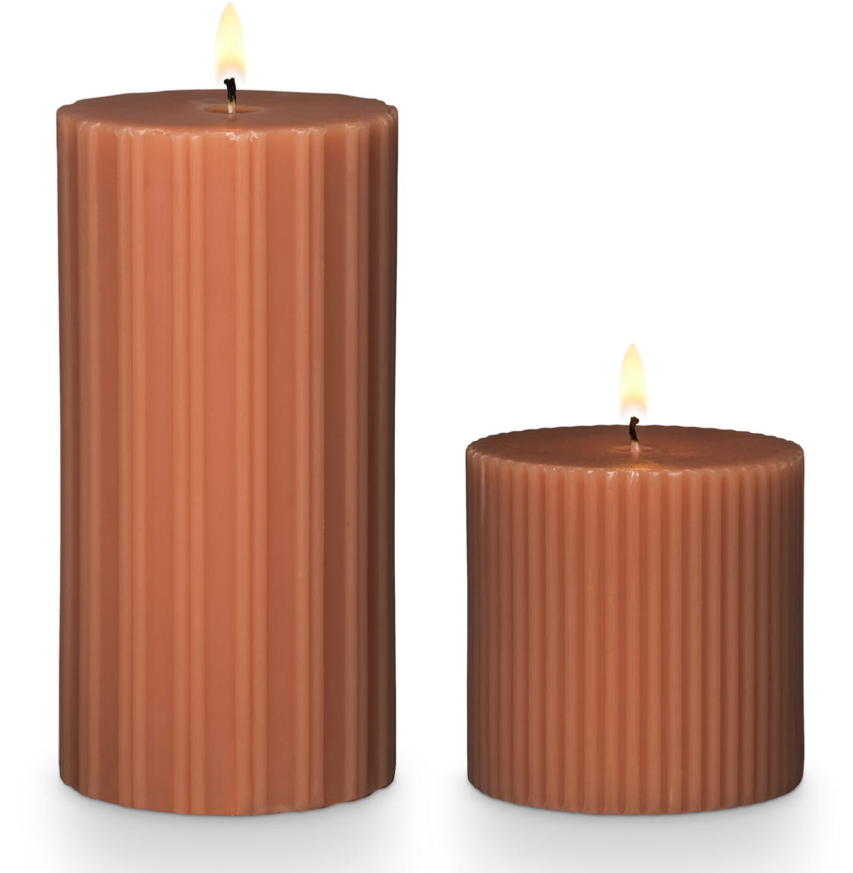 Terra Tabac Medium Fragranced Pillar Candle