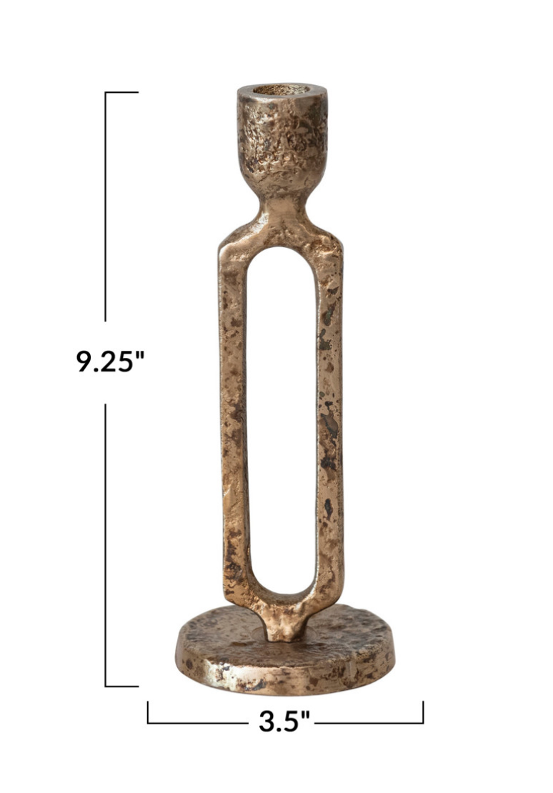 Aluminum Taper Holder, Oxidized Gold Finish