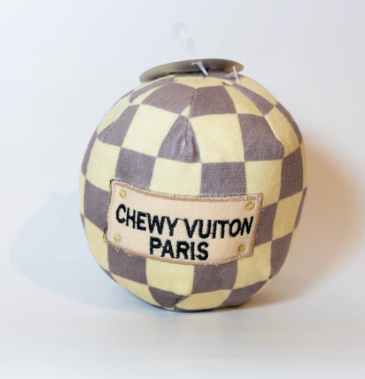 Checker Chewy Vuiton Dog Toys