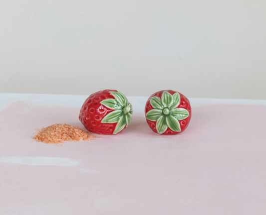 Strawberry Salt & Pepper Shakers