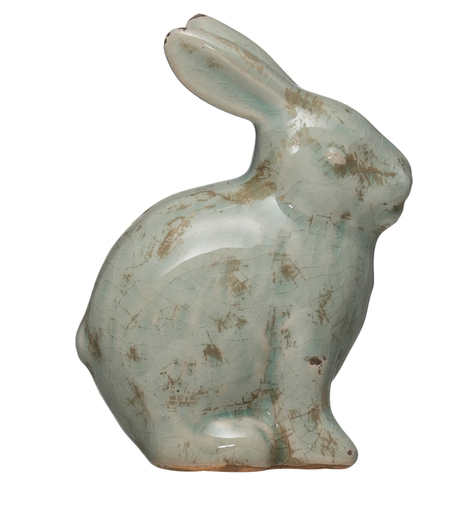 Distressed Terracotta Rabbit