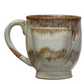 12 oz. Stoneware Mug w/ Tea Bag Holder, Reactive Glaze, 3 Colors (Each One Will Vary)