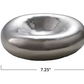 Decorative Stoneware Bowl, Chrome Finish
