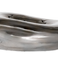 Decorative Stoneware Bowl, Chrome Finish