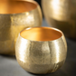 Lustrous Brushed Gold Pots
