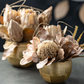 Lustrous Brushed Gold Pots