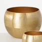 Lustrous Brushed Gold Pots