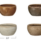 Stoneware Pinch Pots 4 Colors