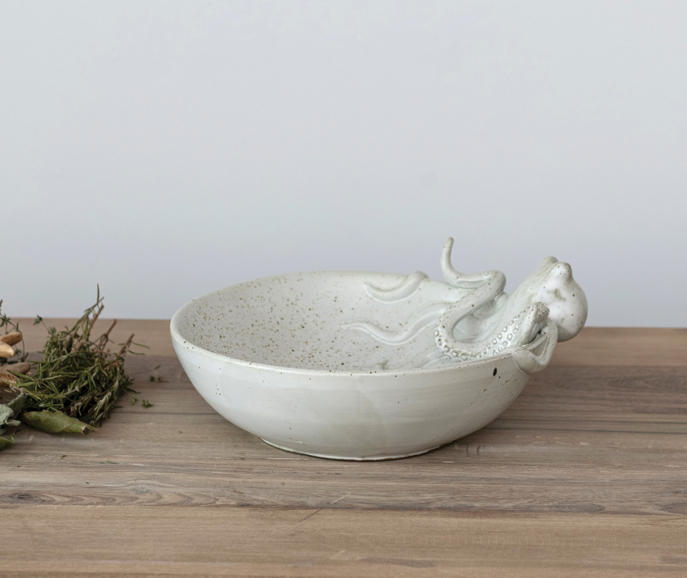 Stoneware Octopus Bowl