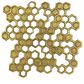 Honeycomb Brass Trivet