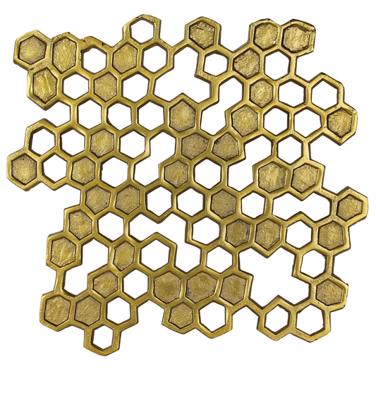 Honeycomb Brass Trivet