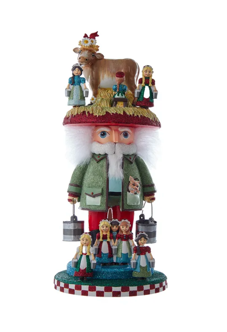 Eight Maids A Milking Nutcracker