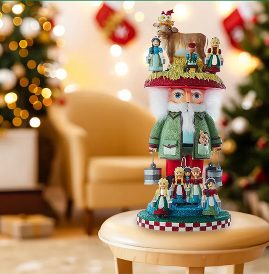 Eight Maids A Milking Nutcracker