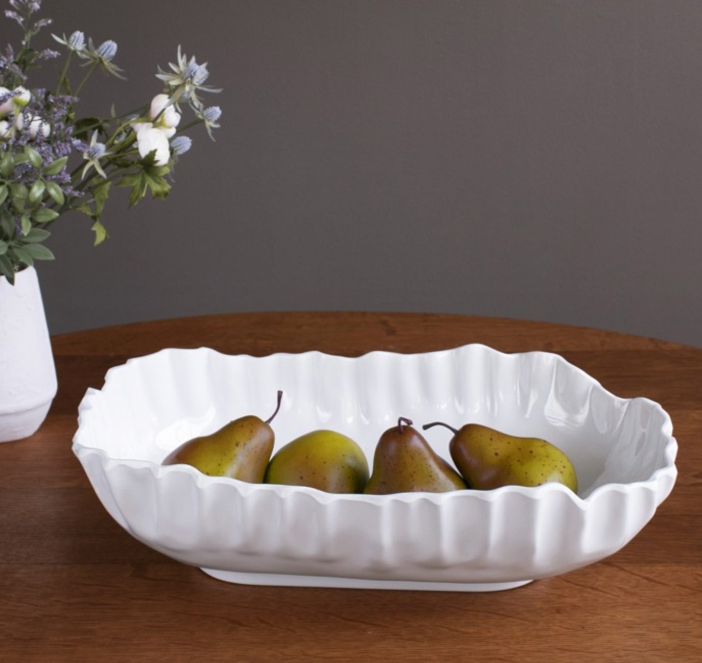 VIDA Bloom Pinched Large Oval Bowl