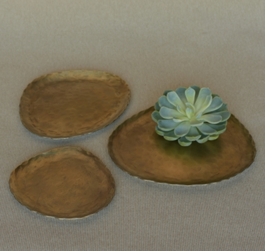 Fika Organic Brass Plate