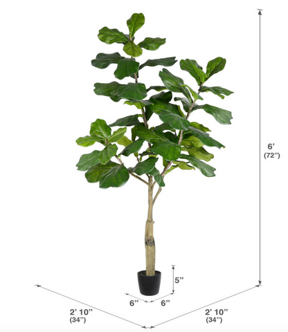 Faux Fiddle Fig Tree