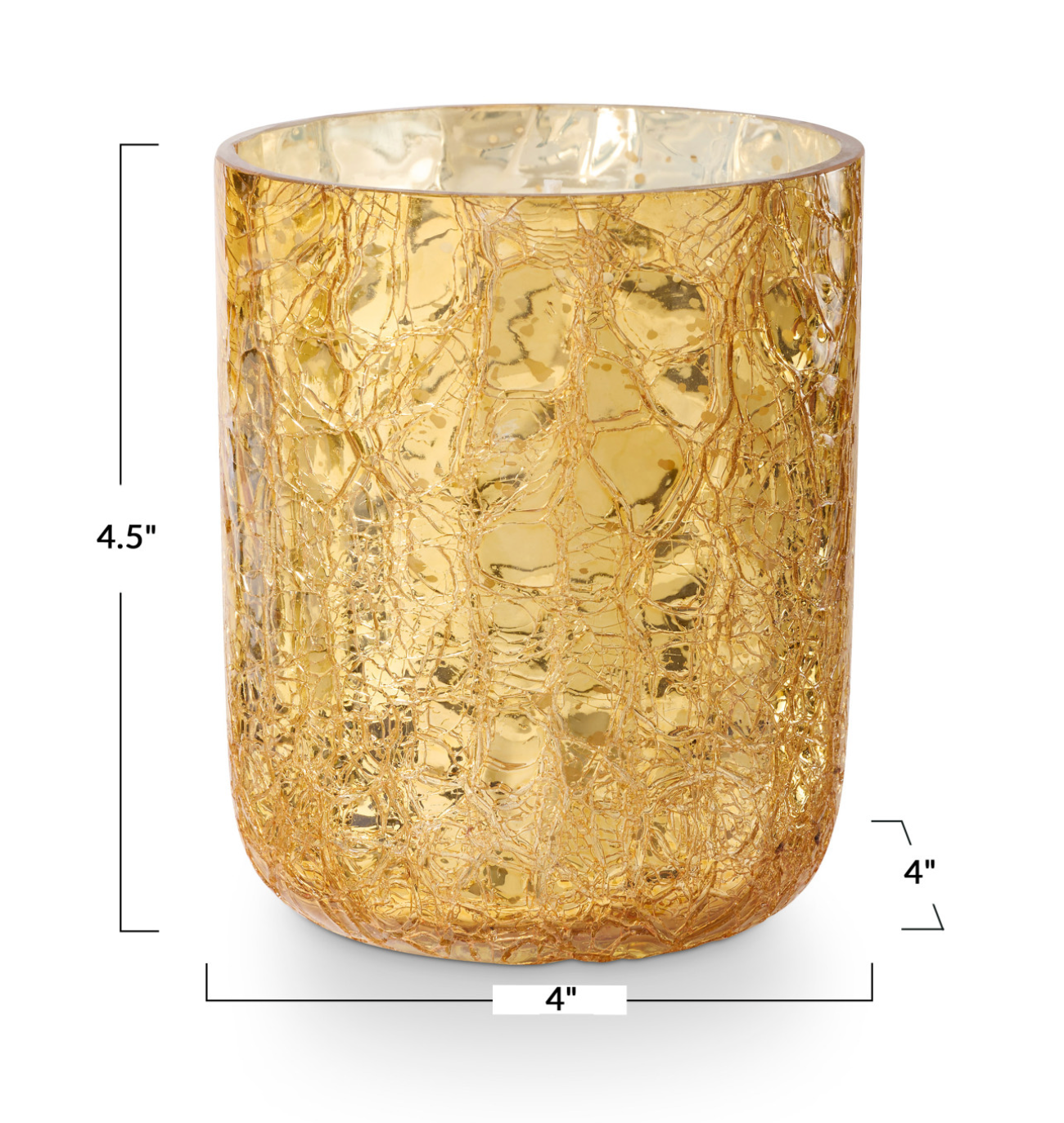 Cardamon Pomander Small Boxed Crackle Glass Candle