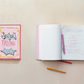 Handmade Paper & Embroidered Fabric Bound Recipe Book w/ 160 Ruled Pages