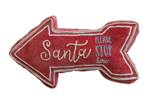 Santa Please Stop Here Pillow
