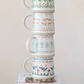 Hand Stamped Stoneware Mug