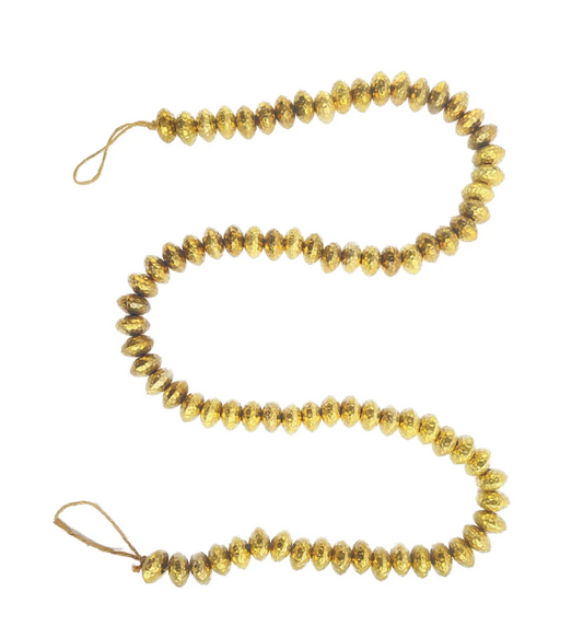 Hammered Metal Bead Garland