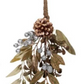 Faux Evergreen & Berry Bunch with Metallic Finishes and Glitter