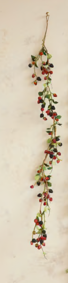 Faux Marionberry Garland