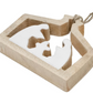 Wood and Enamel Nativity Ornament