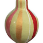 Hand-Painted Paper Mache Finial Ornament with Stripes, 4 Styles