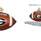 Georgia Football Ornament