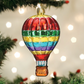 Vibrant Hot Air Balloon Ornament