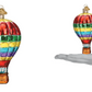 Vibrant Hot Air Balloon Ornament