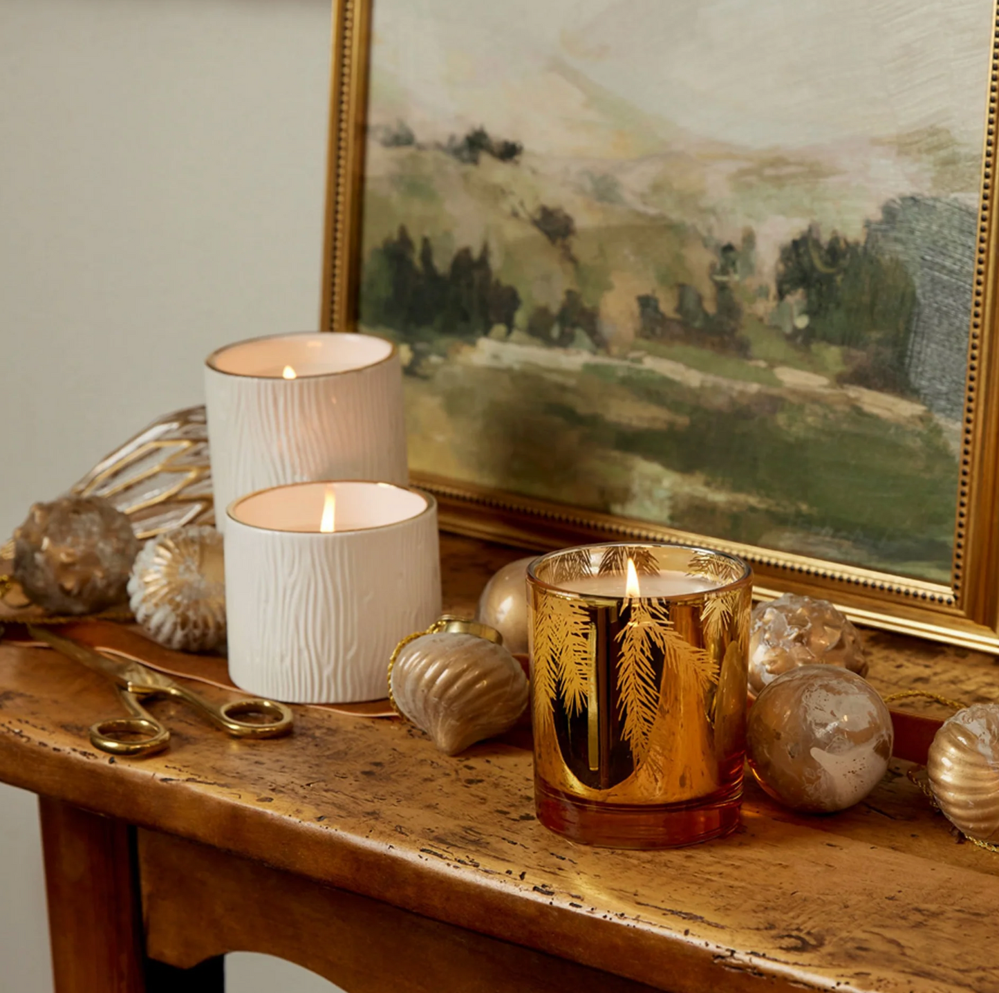 Frasier Fir Gilded Gold Poured Candle