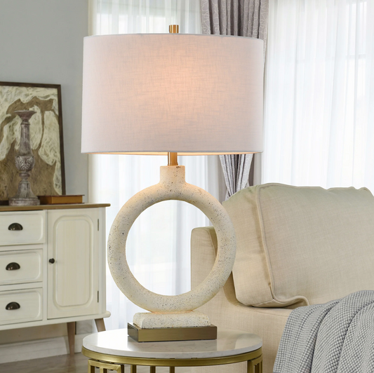 Speckled Cream Table Lamp