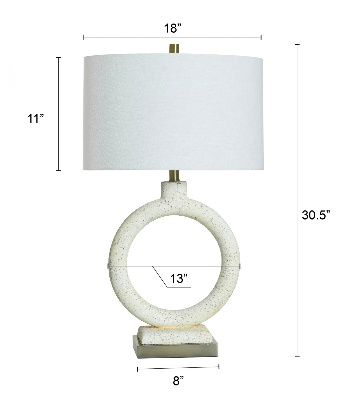 Speckled Cream Table Lamp