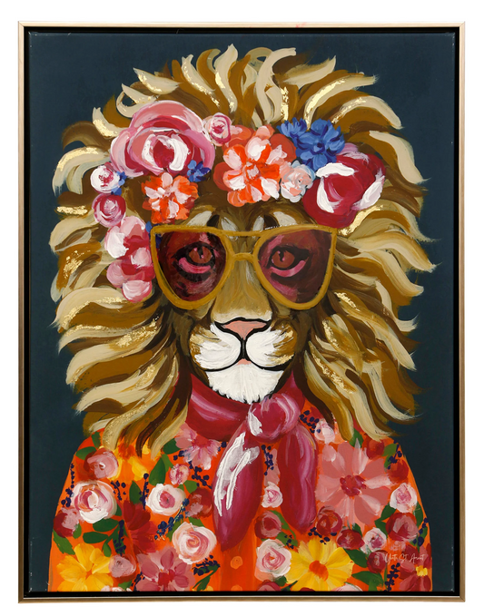 Miami Living Lion Painting