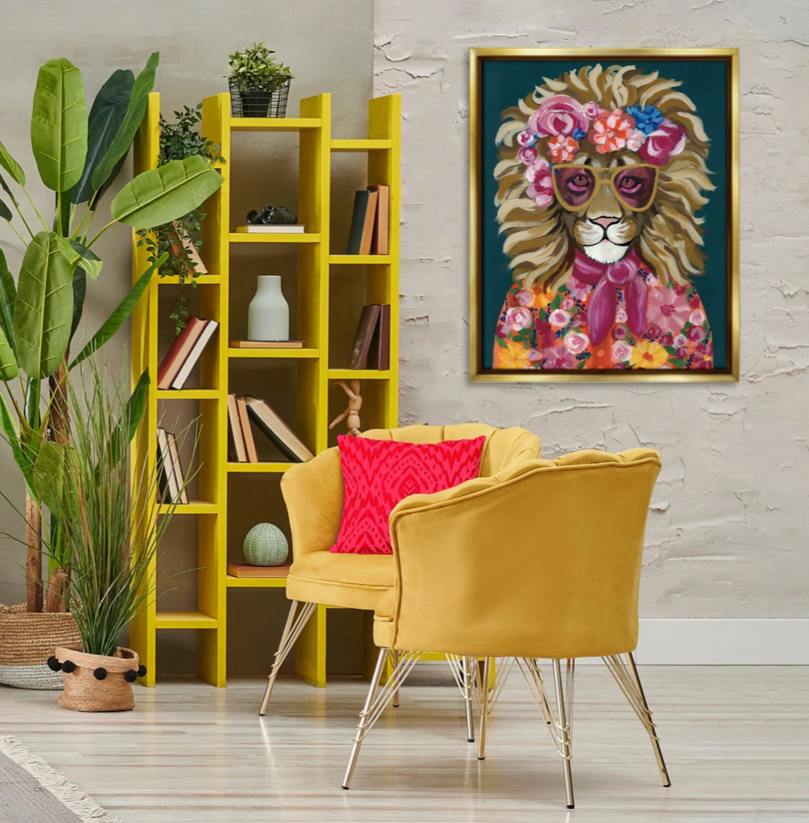 Miami Living Lion Painting