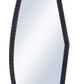 Organic Shaped Mirror Matte Black