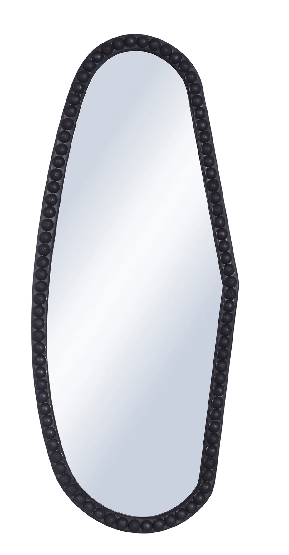 Organic Shaped Mirror Matte Black