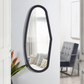 Organic Shaped Mirror Matte Black