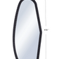 Organic Shaped Mirror Matte Black